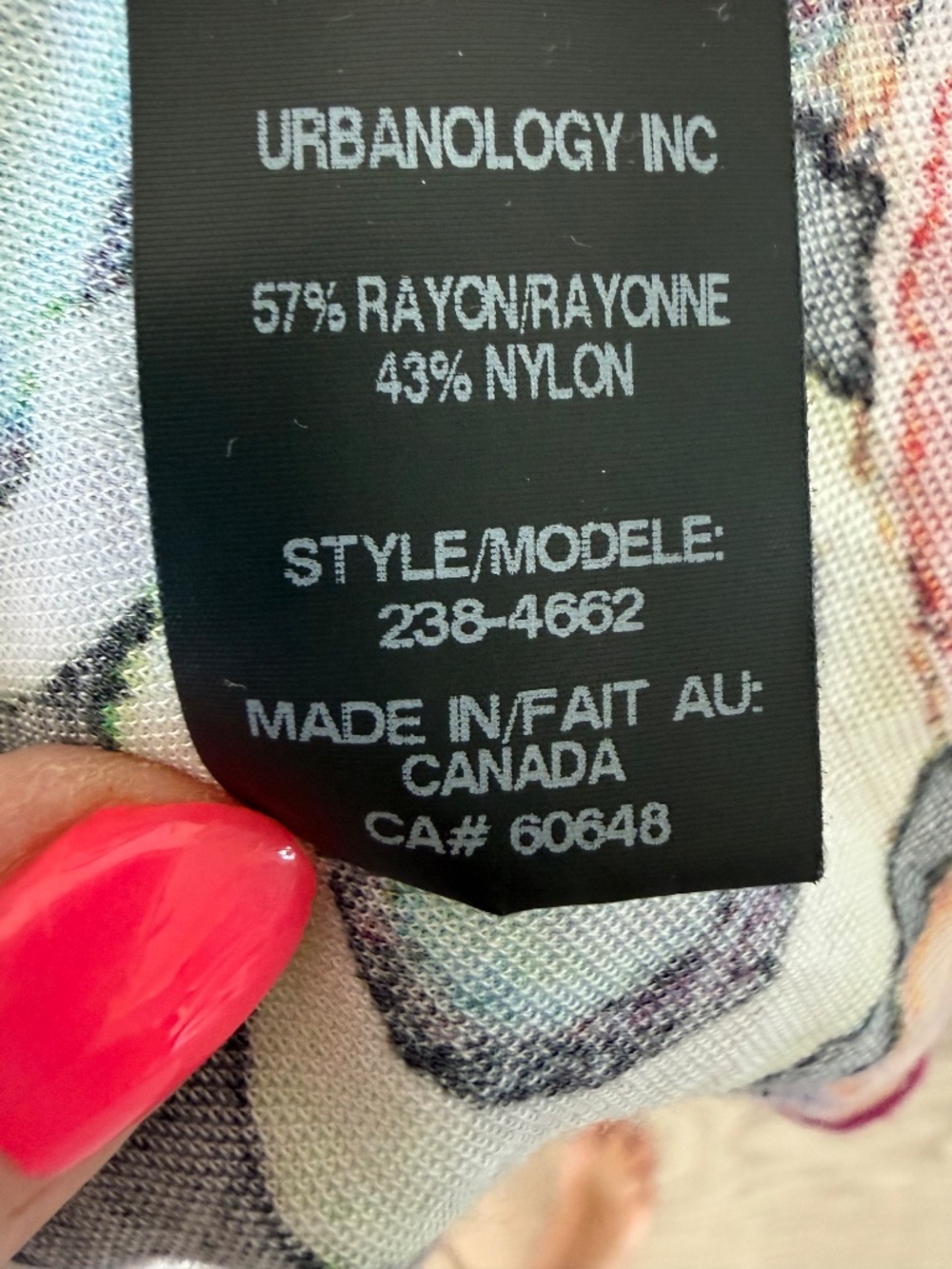 Pure Essence Colourful Abstract Dress XL Made in Canada Artsy Boutique Style - Picture 7 of 8